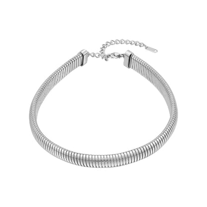 12mm-Choker-Necklace-Collar-Silver