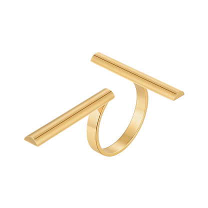 Creative-Gold-Irregular-Cocktail- Rings